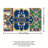 Blue Ornate Tile Print 3 Pack Shower Bathroom Rug Kit Blue