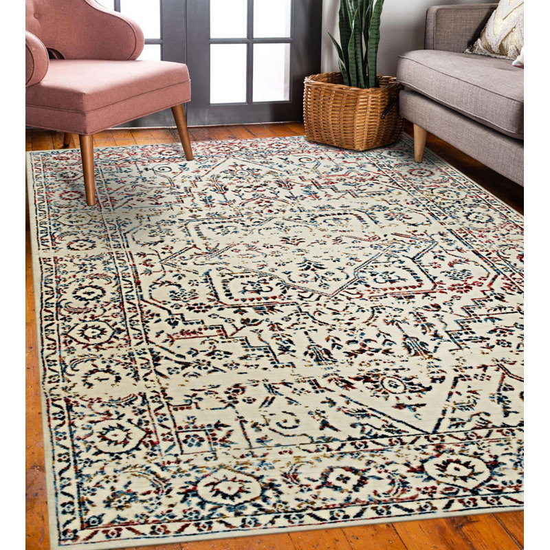 Tapis contemporain contemporain multicolore en laine et viscose noué à la main Lila Chic, Rectangle 9 pi x 12 pi