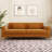 Deondry 85.63" Velvet Square Arm Sofa-484596844