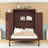 Wooden Murphy Bed with Shelves and Wardrobes-354532385-354532391