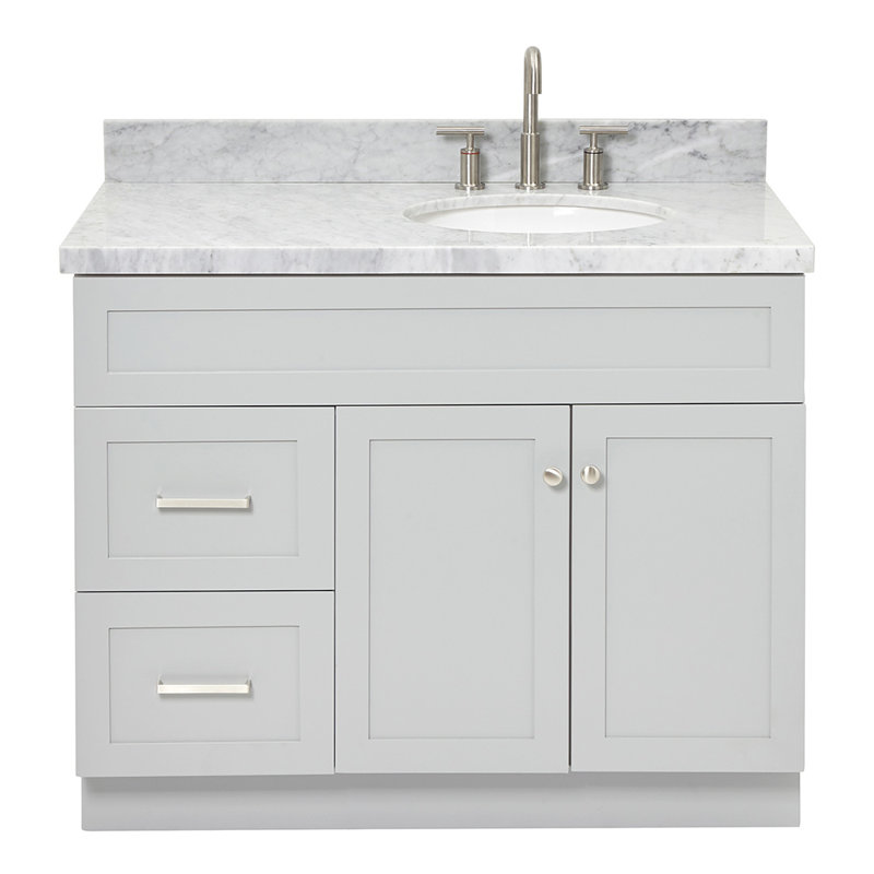 Ensemble de meuble-lavabo simple 43 po Abell, Gris