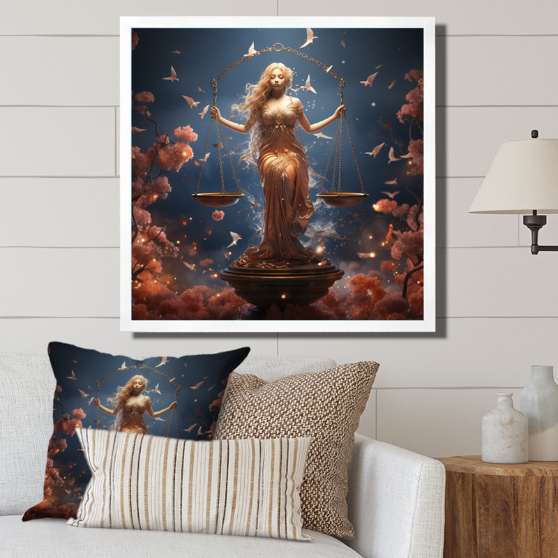 Spiritual Balance II sur impression sur toile, Cadre photo blanc, H 24 po x l 24 po x P 1 po
