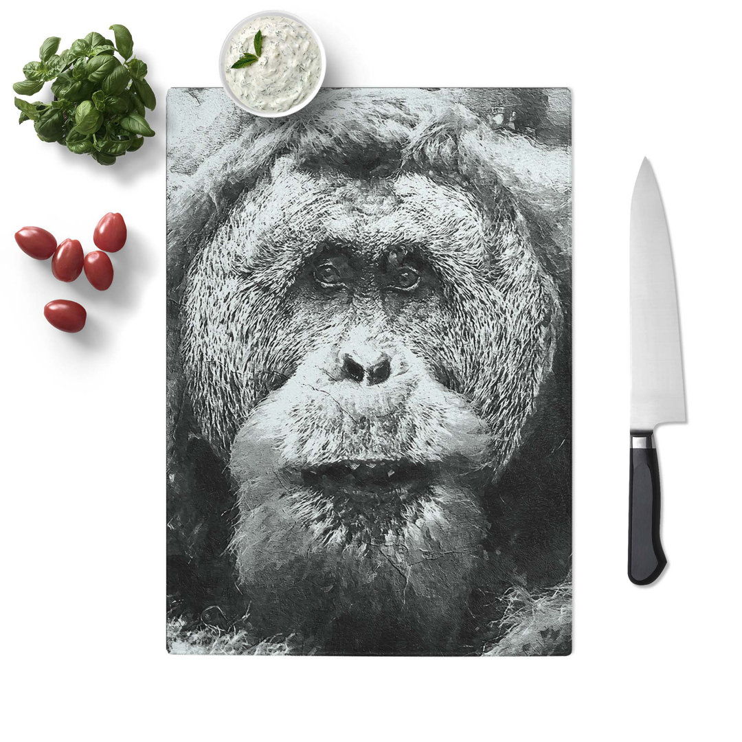 Tempered Glass Orangutan Chopping Board