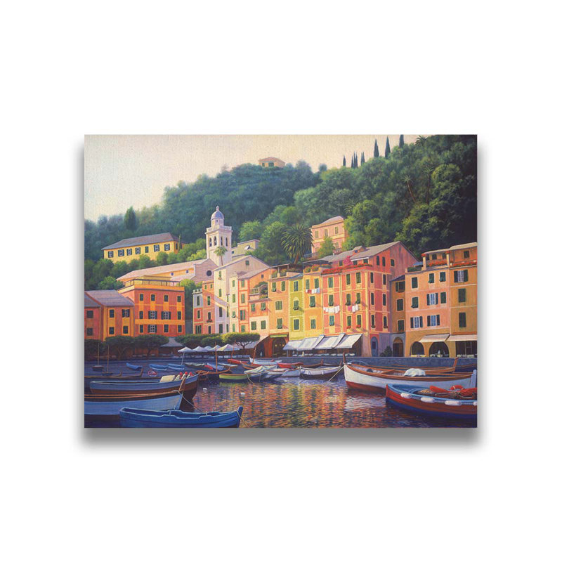 Portofino par Charles White, Toile sans cadre, Non, H 12 po x l 16 po x P 1,5 po