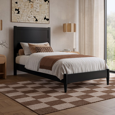 Aveline Wood Low Profile Platform Bed