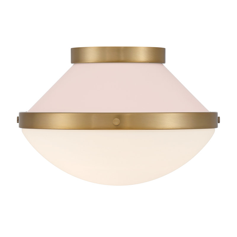 Bolderberg 1 Light Vibrant Flush Mount, Blush