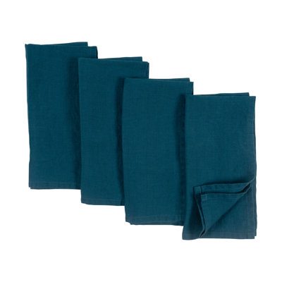 Serviette 100% lin lavé à la pierre Alvia, 20 po x 20 po