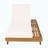 Lounge Chaise Set, Space Available On One Side,acacia SOLID Wood With Lounge Cushion (Cream & Triple Fold) - Matching Dark Grey Version Available-474856913
