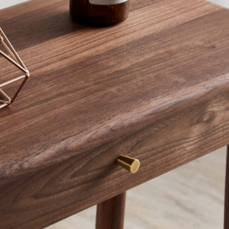 Console de style chinois simple classique brune, H 31,5 po x l 55,1 po x P 11,8 po, Brun