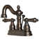Two Handle Centerset Lavatory Faucet with Drain Assembly
