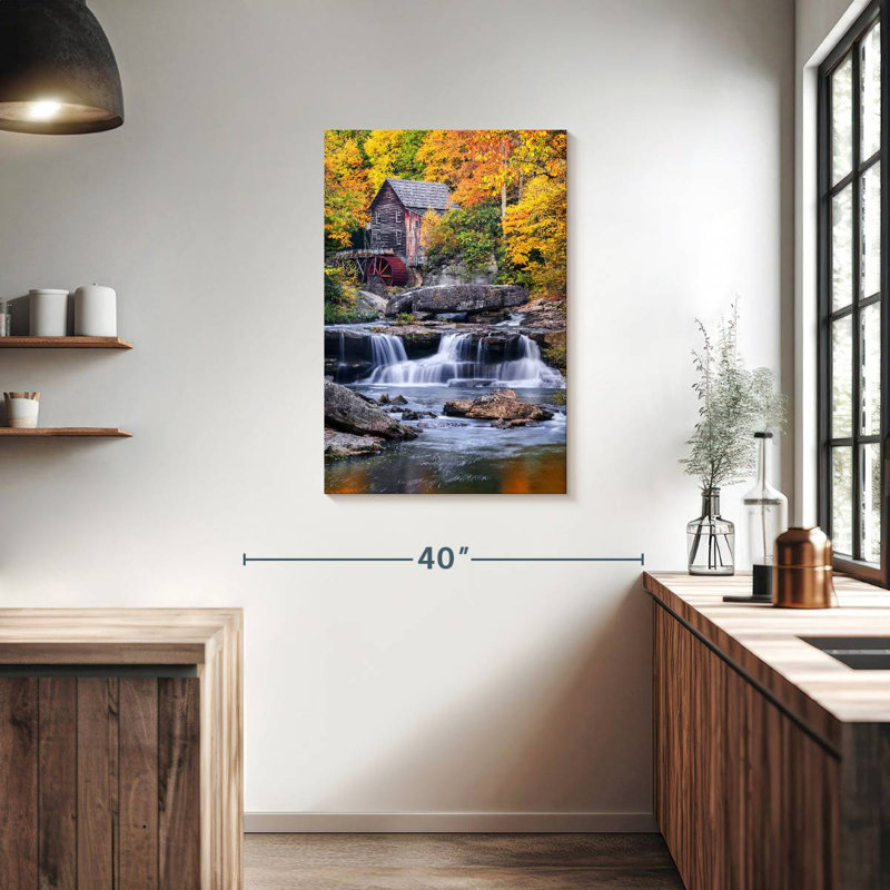 Moulin Alvord Glade Creek en automne, H 36 po x l 24 po