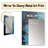 Moon Blue And Gold Cerulean Cycle Dreams II - Moon Decorative Wall Mirror, Blue Mirror, Printed Metal Art-64308211