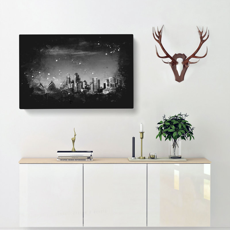 Sydney Australia Skyline - Wrapped Canvas Print, 50cm H x 76cm W x 3cm D