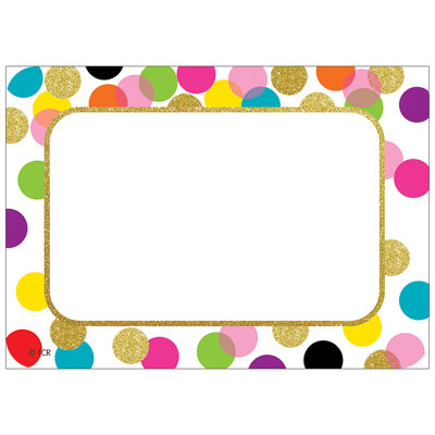 Étiquettes / étiquettes de confettis