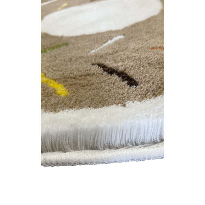 Tapis de bain Agaat, Brun / blanc