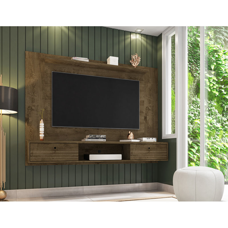 Liberty 70.86" 3-Shelf Floating Entertainment Centre for TVs up to 65", Brown