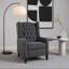 Fauteuil inclinable manuel à oreilles réglable. avec table d'appoint pliable, ports de chargement USB, chaises inclinables modernes confortables pour le salon, la chambre à coucher, le dortoir, le bureau-361633936