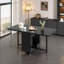 Space Saving Retro Folding Table with Wheels, 1.3m & 1.5m Black Finish, Multifunctional Storage Desk for Kitchen, Lounge, Apartment,No Assembly Required.(Without Chairs) Warehouse – Dispatched Within 2 Days-1593345882