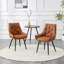 Chaise en cuir PU - Coussin en mousse imperméable, résistant aux égratignures et à haute résilience-2113624413-2113624402