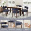 Upholstered Solid Wood Dining Chair Side Chair-1847099153