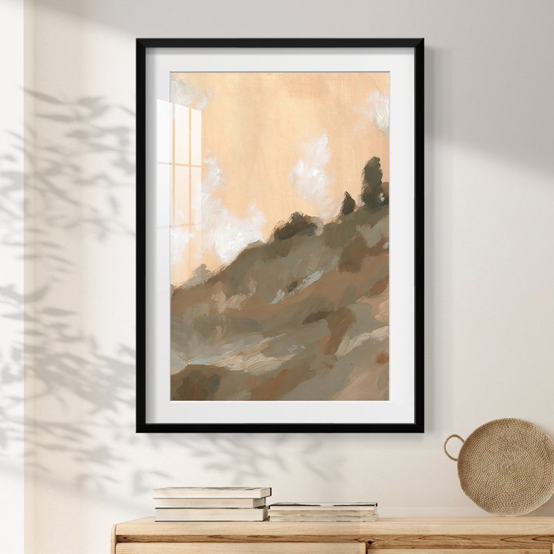 Coastal Seas II - Toile tendue avec châssis, H 28,5 po x l 20,5 po, Noir