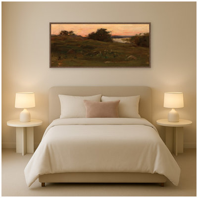Landscape by Max Weyl 18x40 FC by The Smithsonian American Art Museum Framed Canvas Wall Art Print
