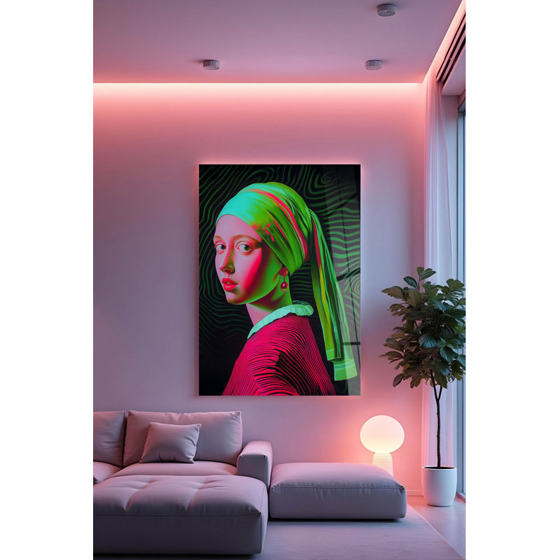 Peinture décorative en verre trempé, H 15,7 po x l 11,8 po