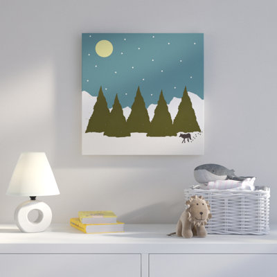 « first snowfall », art sur toile