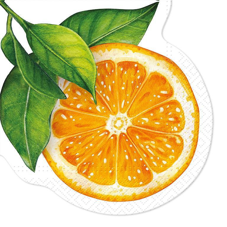 Ensemble de 20 serviettes en forme d'orange pur