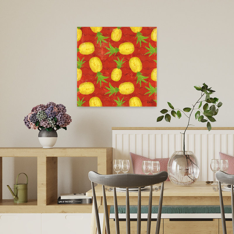 Good Vibes, motif tropical, été, art tropical, H 18 po x l 18 po