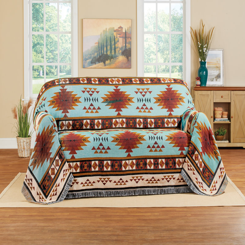 Darreion Polyester Box Cushion Loveseat Slipcover