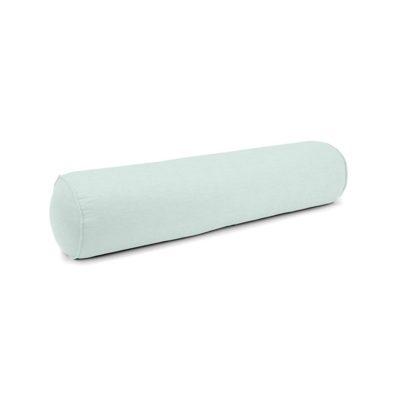 Linen Bolster Pillow Cover & Insert, Green, 9" x 48"