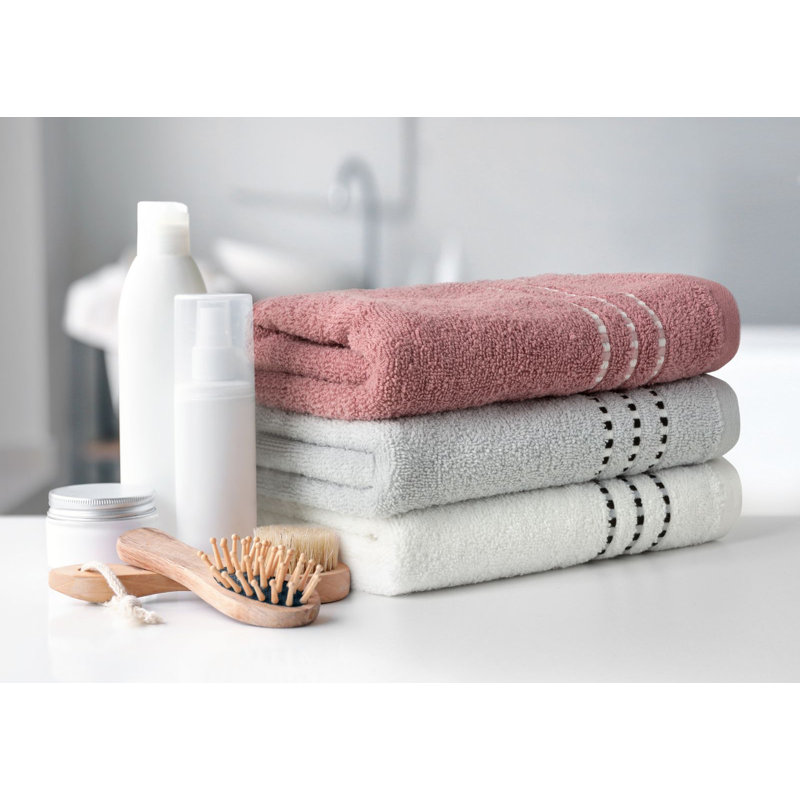 Ishwar Midweight Jacquard Hand Towel, White