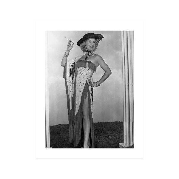 Globe Photos Entertainment quot Smiling Betty Grable Posing With Cigarette