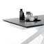 Amalan 90 cm Extendable Rectangular Glass Top Dining Table-1397332971-1397332970