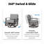 Fauteuil oscillant d'extérieur en métal 28,5 po-1069417567