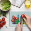 Ambesonne American Tempered Glass Cutting Board New York Landmarks Multicolor