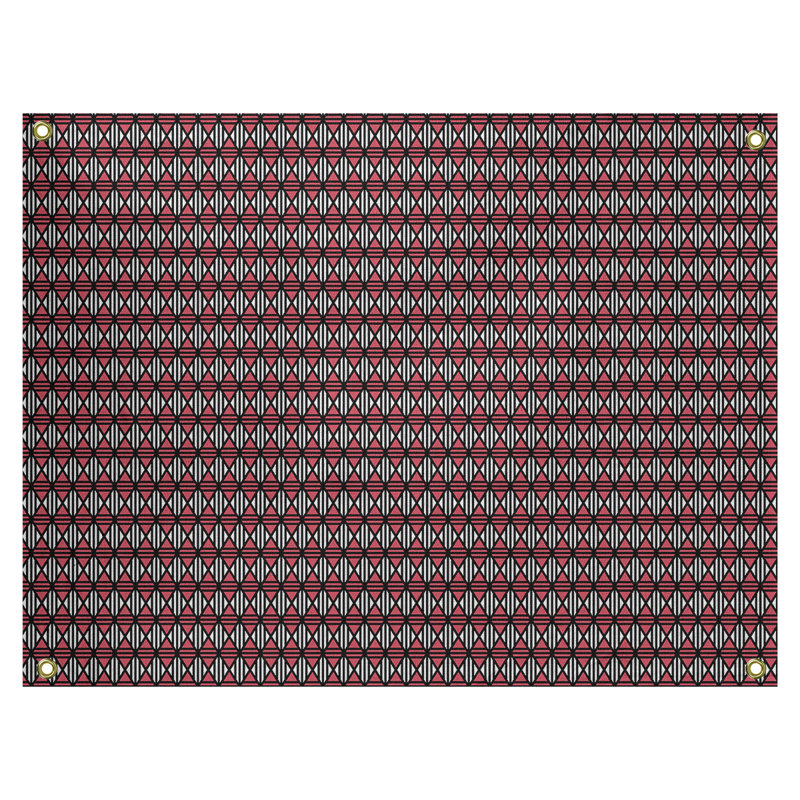 Tapisserie «Avicia Lined Diamonds» par Katelyn Elizabeth, Intérieur / extérieur, H 51,5 po x l 60,5 po