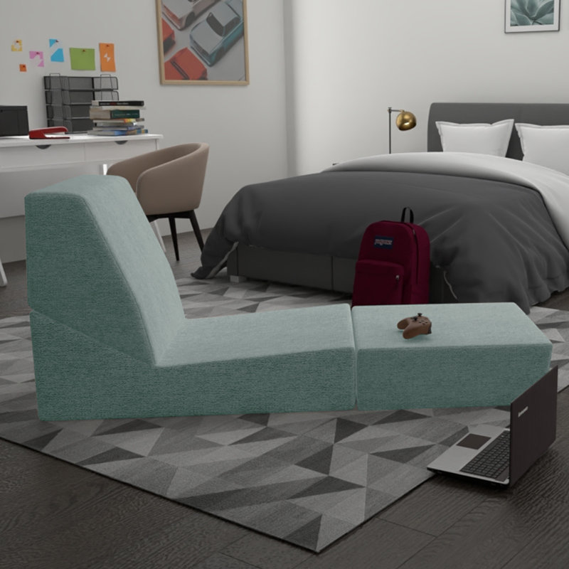 Slumber Solutions Comfort Gaming Chair, Seafoam Green