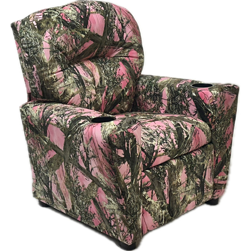 Kids Recliner Chair - TrueTimber Pink Camo, Pink Camo - True Timber