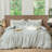 MooMee Striped Duvet Cover Set 100% Washed Cotton Linen Like Textured-117586338-112681252