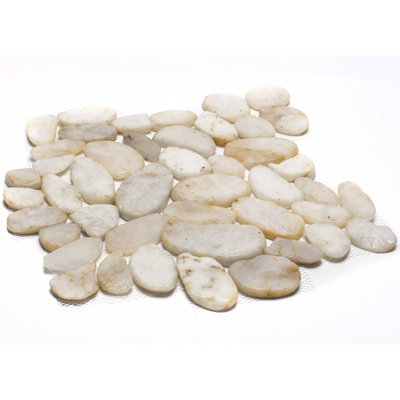 Rainforest Random Sized Natural Stone Pebbles Mosaic Wall & Floor Tile
