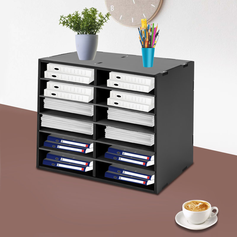 Rangement de bureau Kinlea, Noir