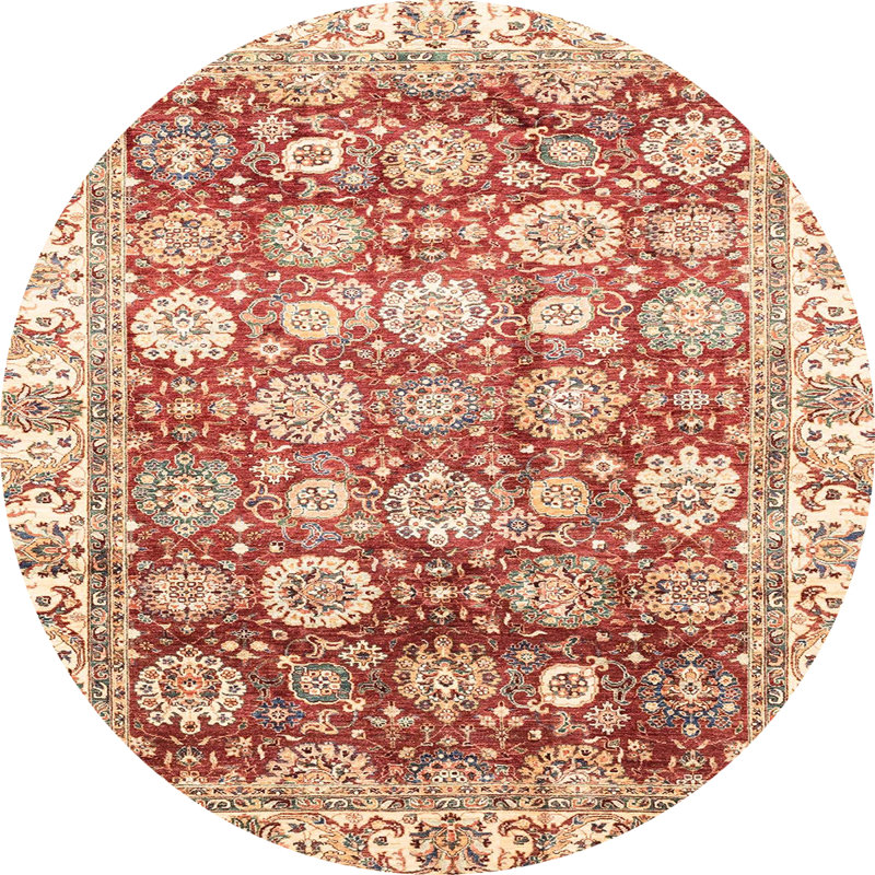 Tapis abstrait moderne 3260, Rond 6 pi