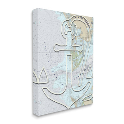 " Detailed Map Tampa Bay Florida Anchor Symbol " by Lil' Rue