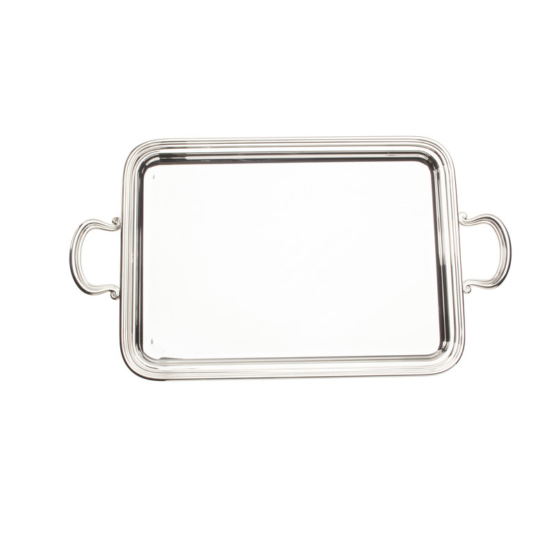 English Metal Tray, 2" H x 19.75" W x 13" D