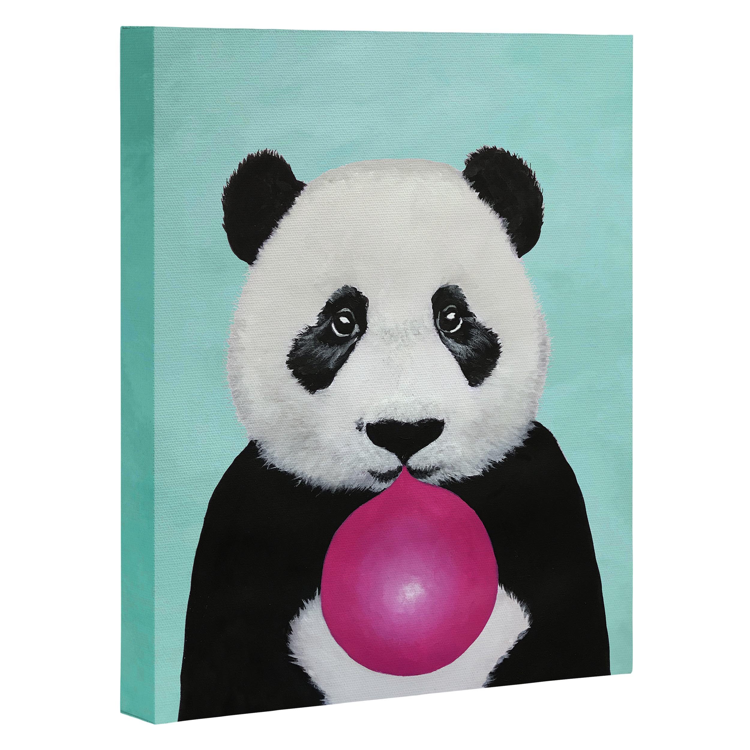 Panda Watercolor Mom and Baby Canvas Print / Canvas Art by Olga Shvartsur -  Fine Art America