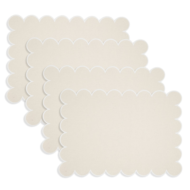 Napperons rectangulaires 100% coton Paddock, Tanné