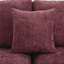 Canapé rembourré avec coussin double couche et poches latérales