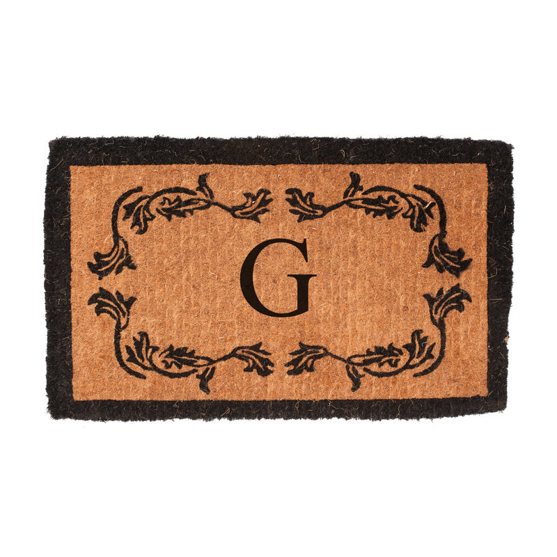 Balmer Floral Outdoor Doormat, Rectangle 3' x 6', G